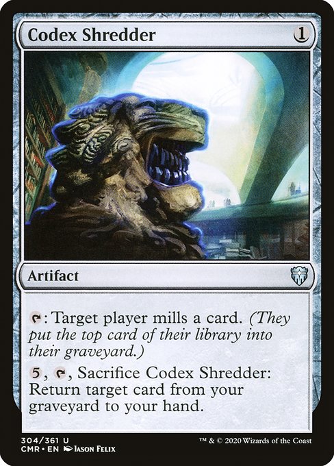 Codex Shredder from Commander Legends