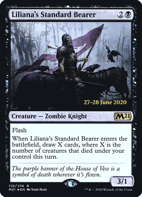 Liliana's Standard Bearer from Core Set 2021 Promos