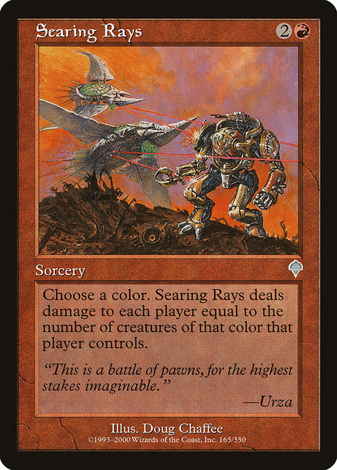 Searing Rays highlighted card art
