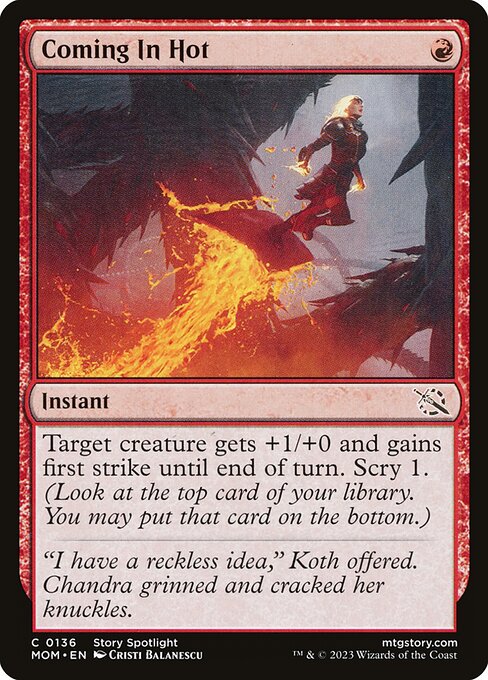 Coming In Hot highlighted card art