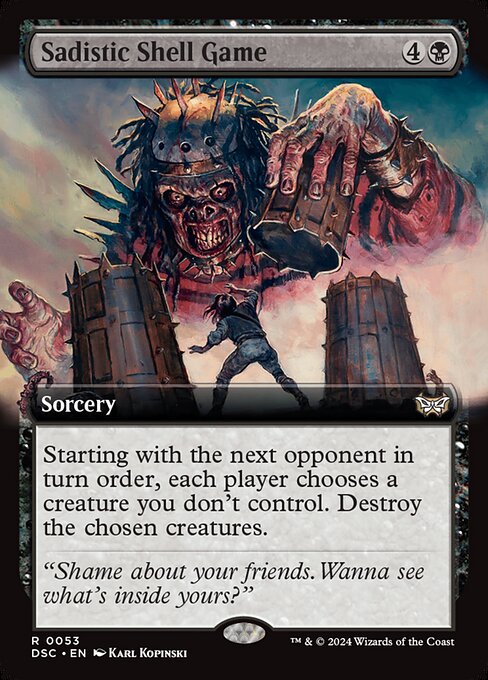 Sadistic Shell Game from Duskmourn: House of Horror Commander