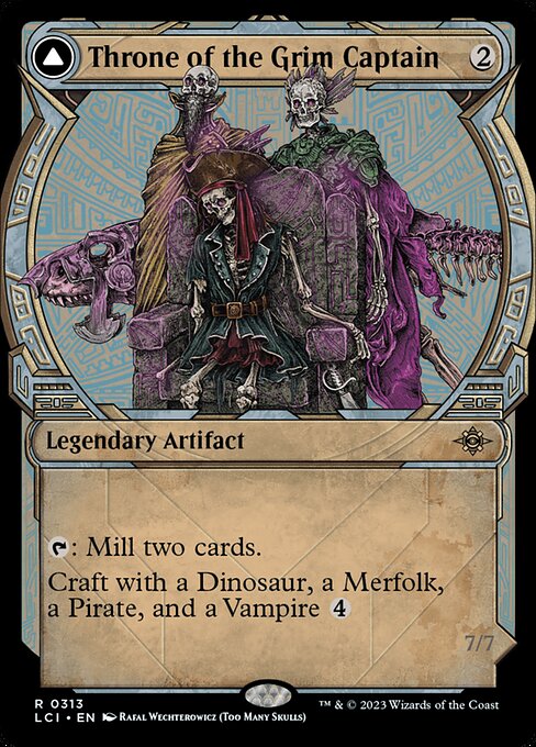 Throne of the Grim Captain // The Grim Captain from The Lost Caverns of Ixalan