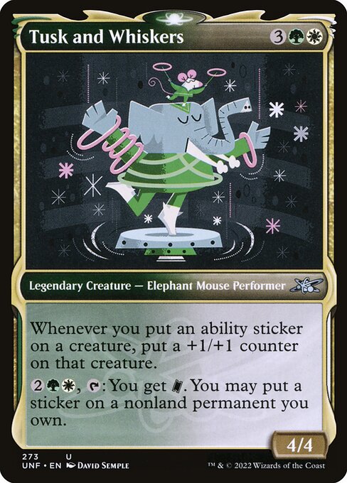 Tusk and Whiskers highlighted card art