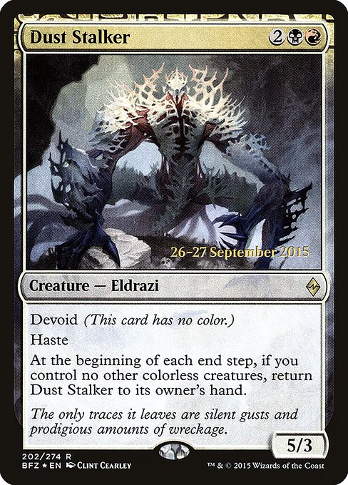 Dust Stalker from Battle for Zendikar Promos