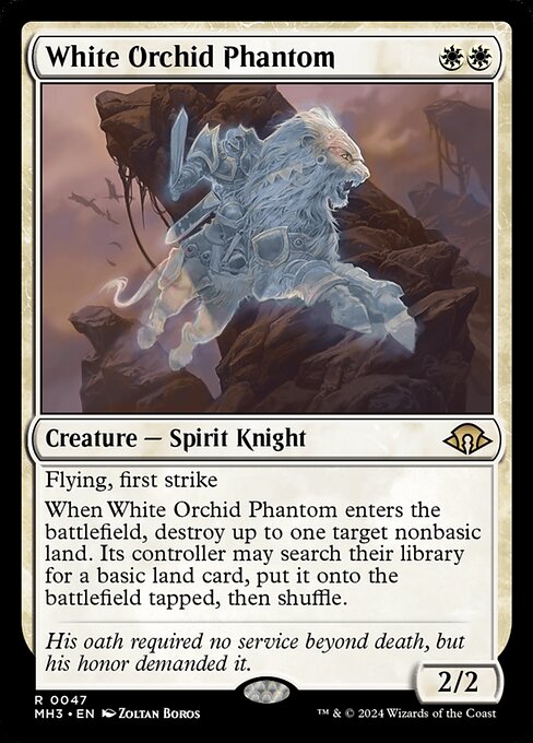 White Orchid Phantom from Modern Horizons 3