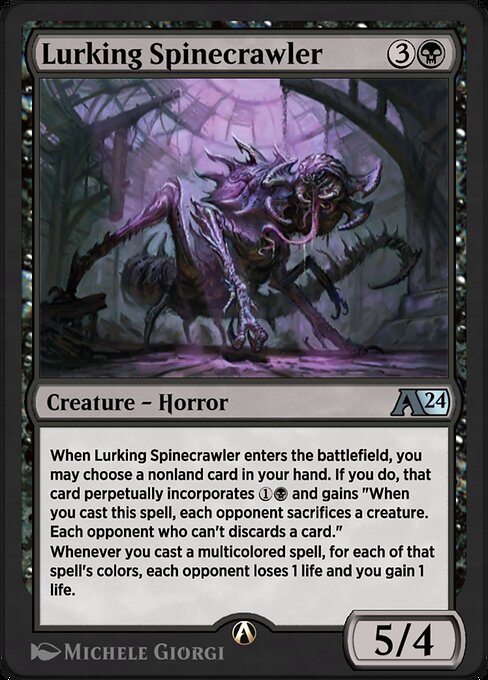 Lurking Spinecrawler highlighted card art