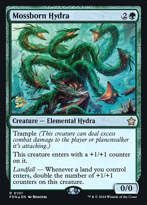 Mossborn Hydra from Foundations Promos