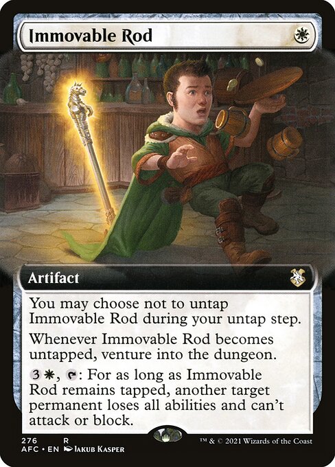 Immovable Rod from Forgotten Realms Commander