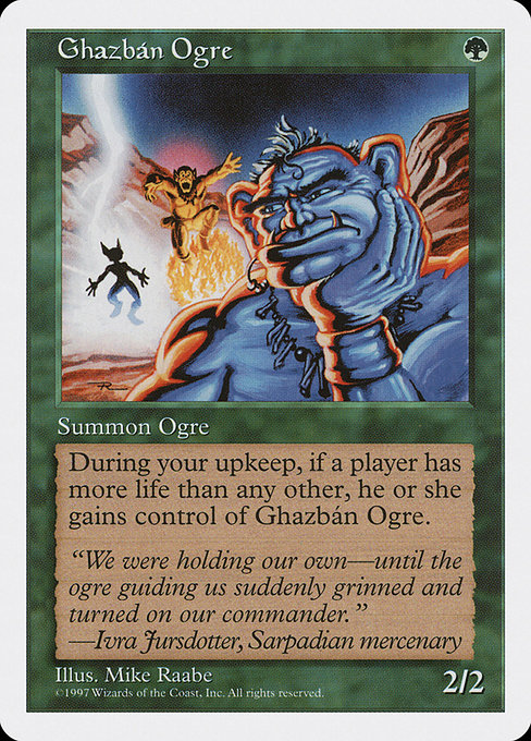 Ghazbán Ogre from Fifth Edition