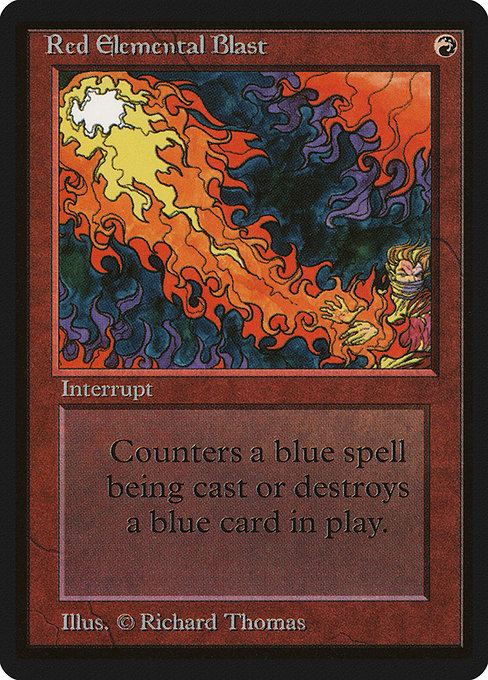 Red Elemental Blast from Limited Edition Beta
