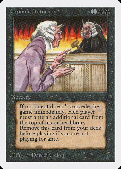Demonic Attorney from Unlimited Edition