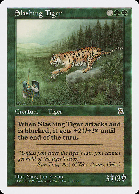 Slashing Tiger from Portal Three Kingdoms