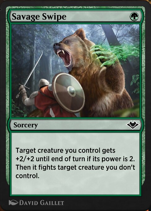 Savage Swipe highlighted card art