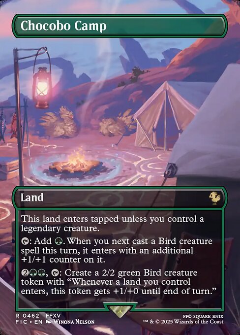 Chocobo Camp highlighted card art