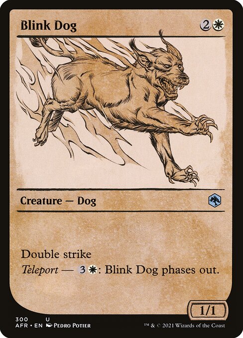 Blink Dog highlighted card art