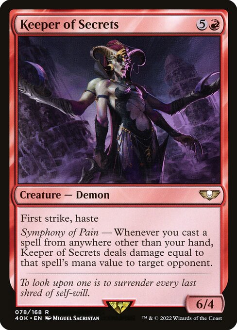 Keeper of Secrets highlighted card art