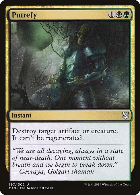 Putrefy from Commander 2019