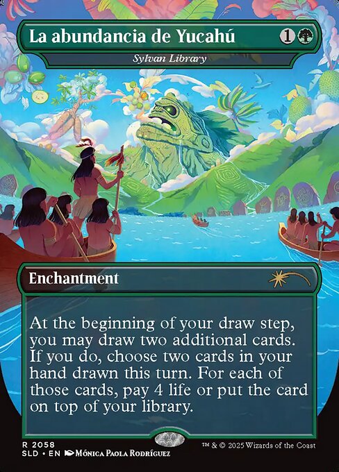 Sylvan Library highlighted card art