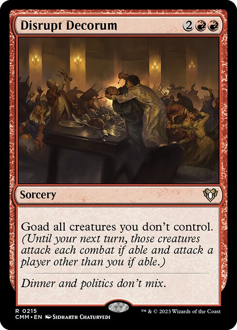 Disrupt Decorum from Commander Masters