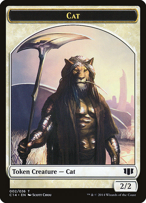 Cat from Commander 2014 Tokens