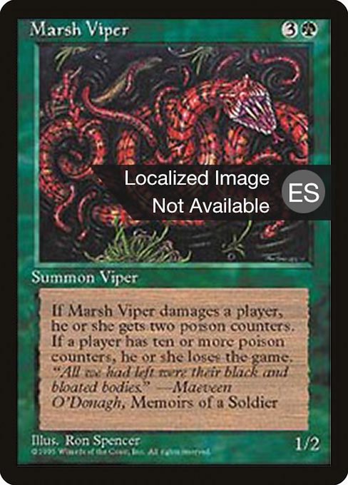 Marsh Viper from Fourth Edition Foreign Black Border