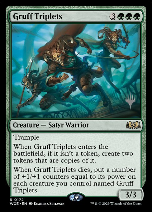 Gruff Triplets from Wilds of Eldraine Promos