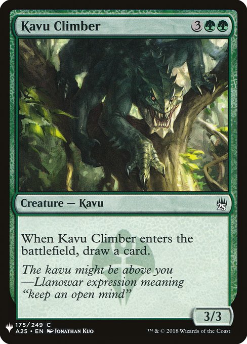 Kavu Climber highlighted card art