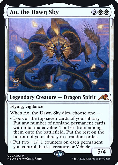 Ao, the Dawn Sky from Kamigawa: Neon Dynasty Promos