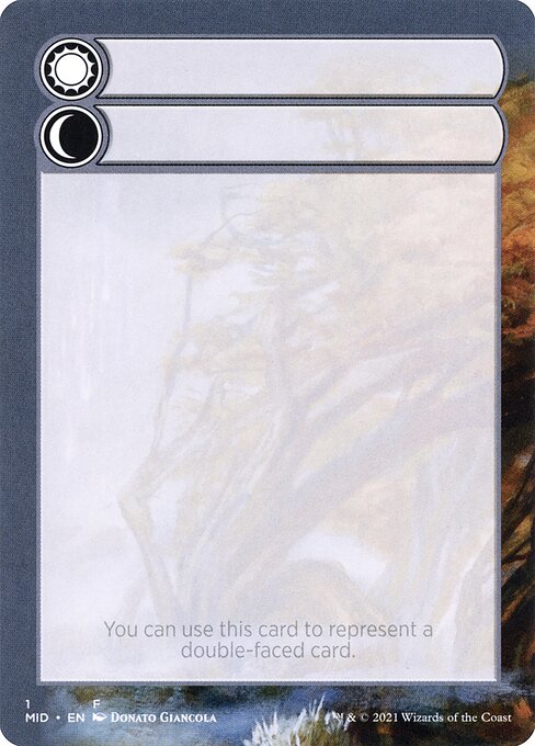 Double-Faced Substitute Card from Innistrad: Midnight Hunt Substitute Cards