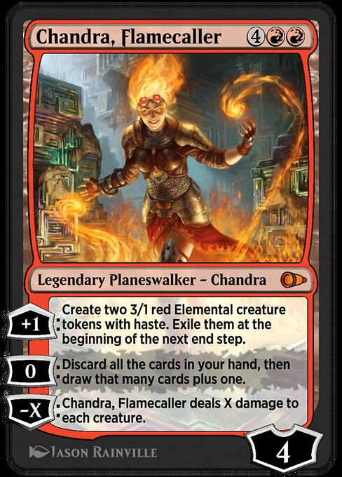 Chandra, Flamecaller highlighted card art