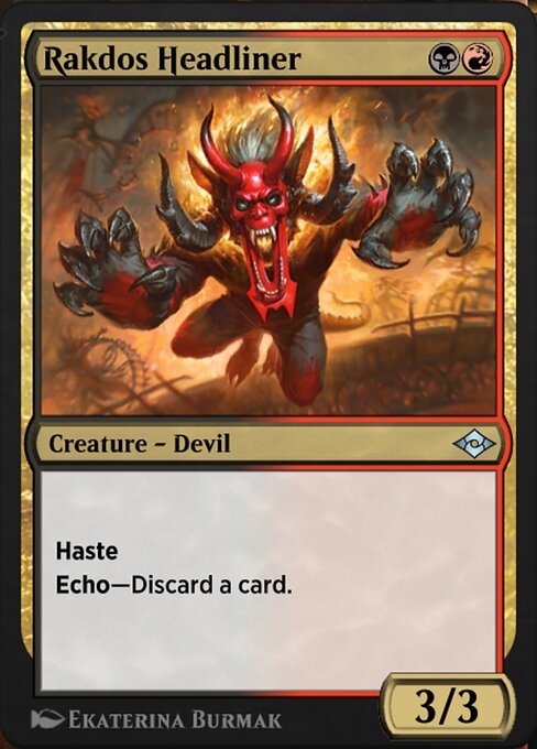 Rakdos Headliner highlighted card art