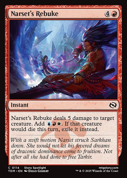 Narset's Rebuke highlighted card art