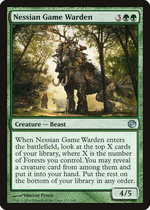 Nessian Game Warden highlighted card art