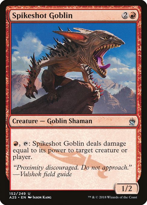 Spikeshot Goblin from Masters 25
