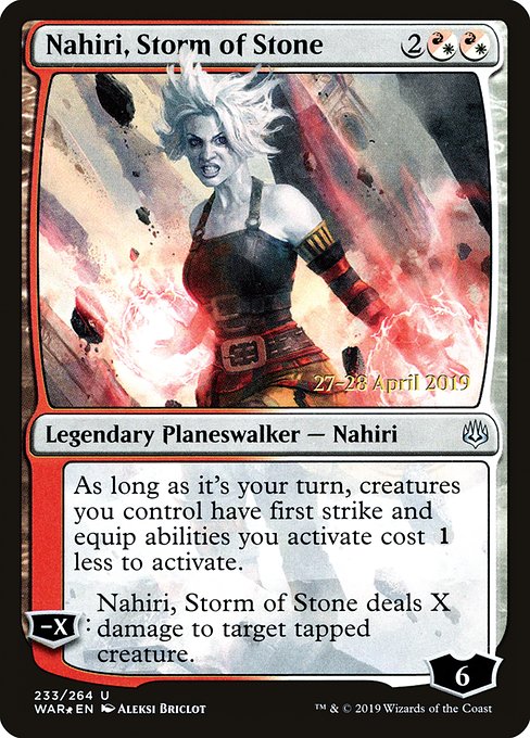 Nahiri, Storm of Stone from War of the Spark Promos