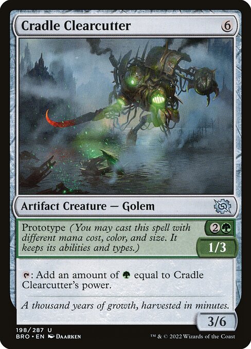 Cradle Clearcutter highlighted card art