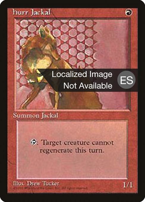 Hurr Jackal from Fourth Edition Foreign Black Border