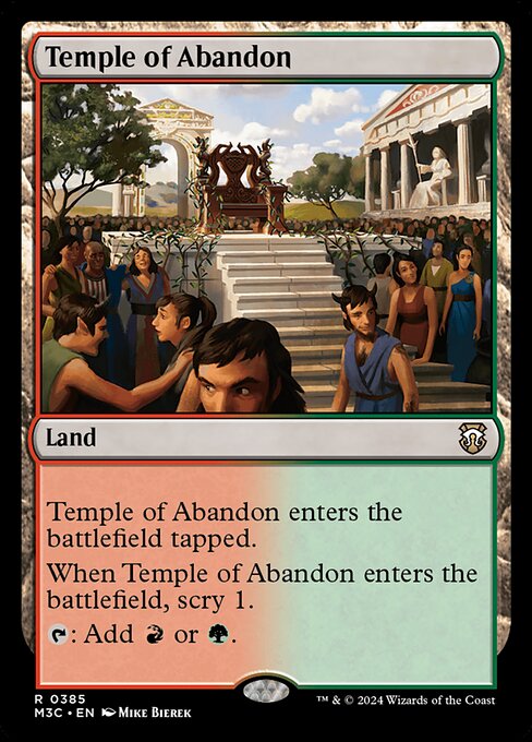 Temple of Abandon from Modern Horizons 3 Commander