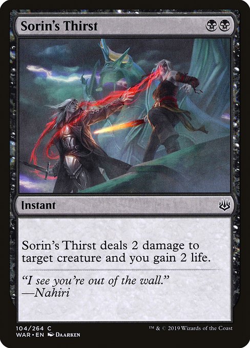 Sorin's Thirst from War of the Spark