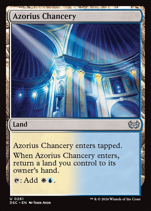 Azorius Chancery highlighted card art