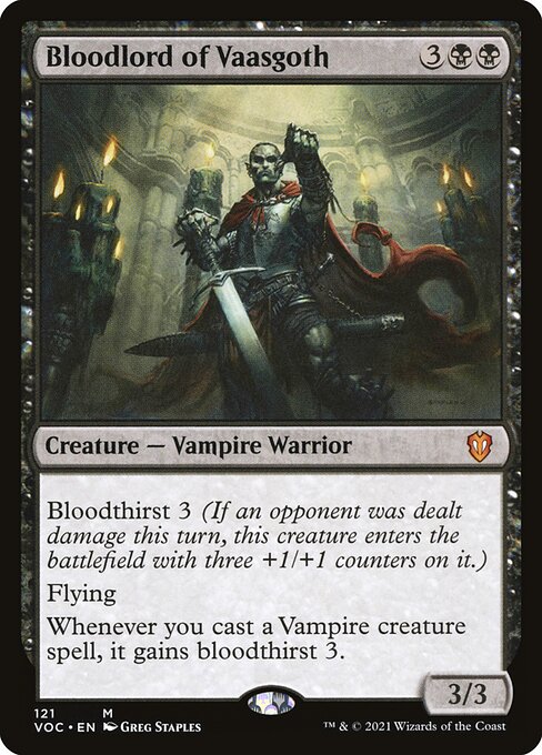 Bloodlord of Vaasgoth highlighted card art