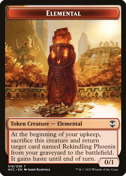 Elemental highlighted card art