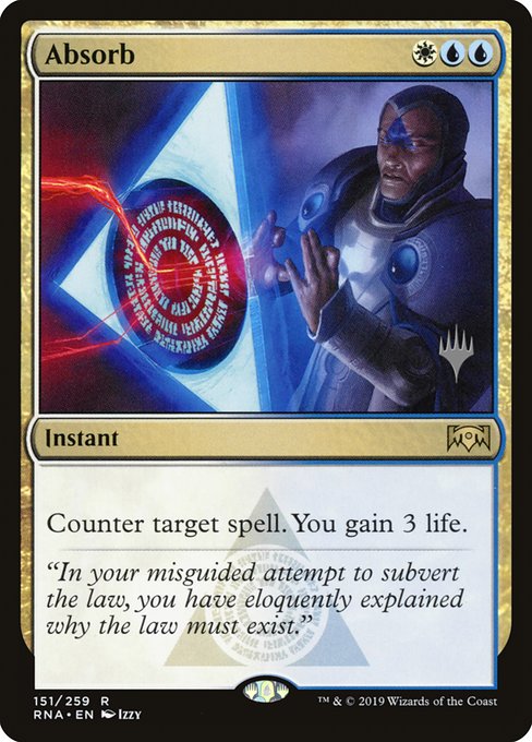 Absorb from Ravnica Allegiance Promos