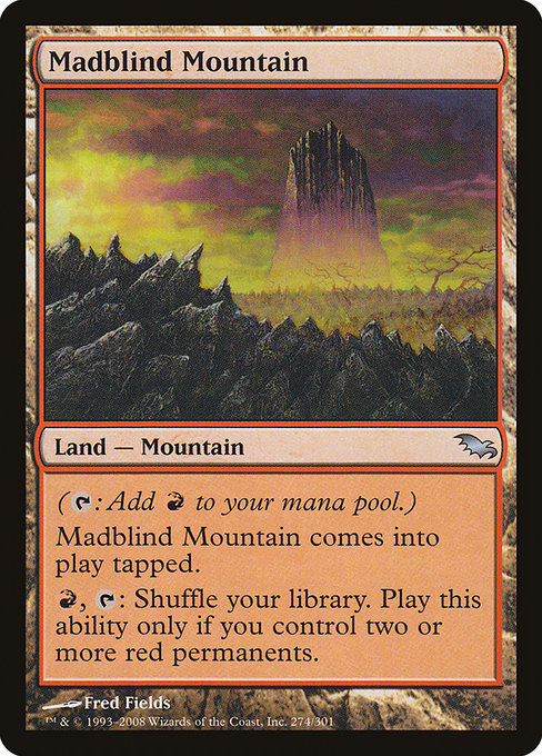 Madblind Mountain highlighted card art
