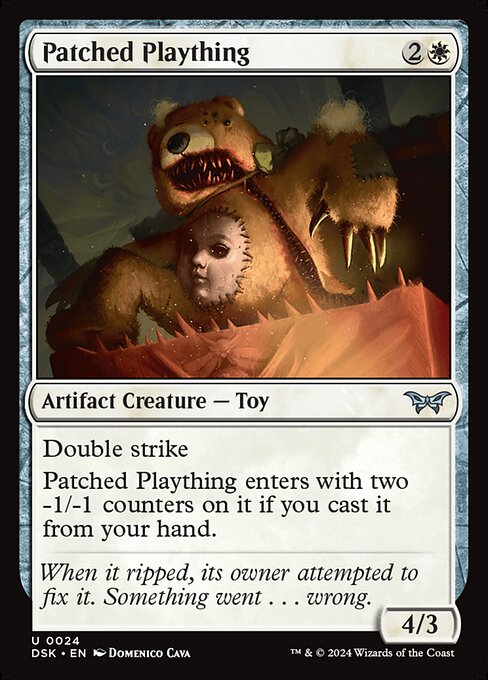 Patched Plaything highlighted card art