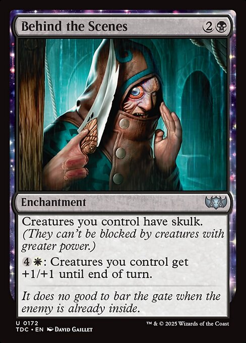 Behind the Scenes highlighted card art