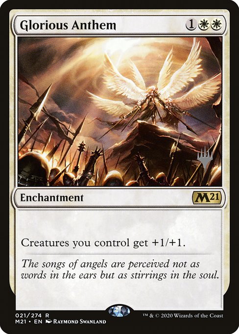 Glorious Anthem from Core Set 2021 Promos