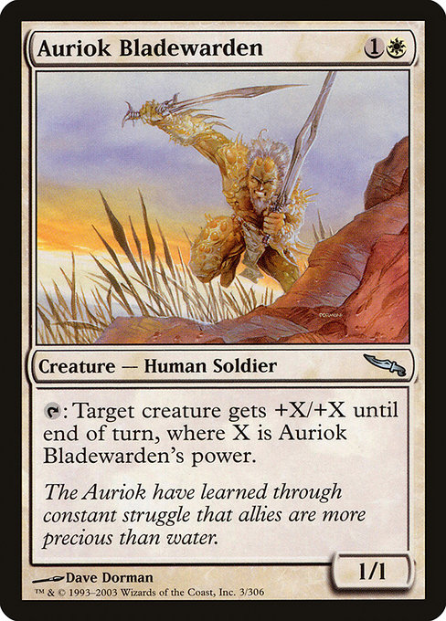 Auriok Bladewarden highlighted card art