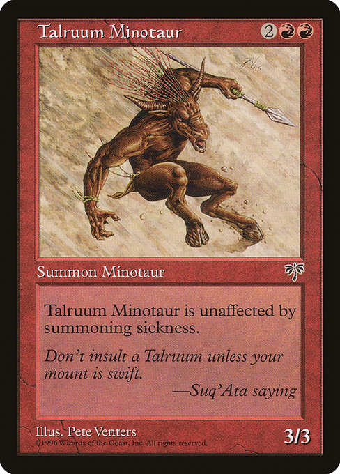 Talruum Minotaur from Mirage