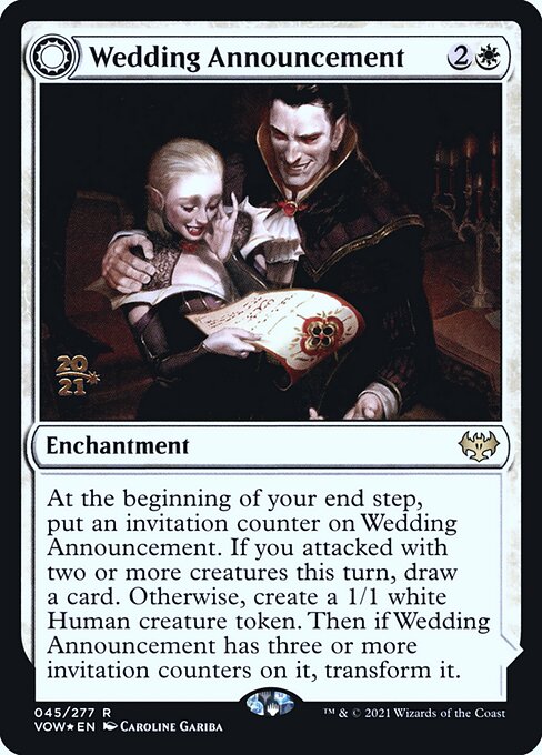 Wedding Announcement // Wedding Festivity from Innistrad: Crimson Vow Promos